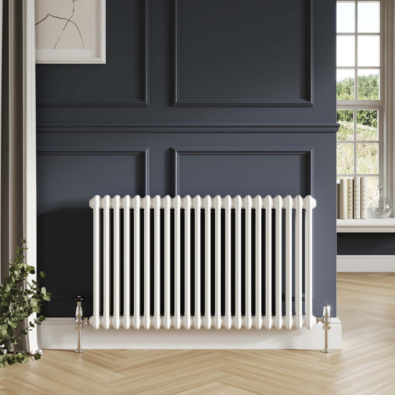 2 Column Horizontal White Designer Radiator