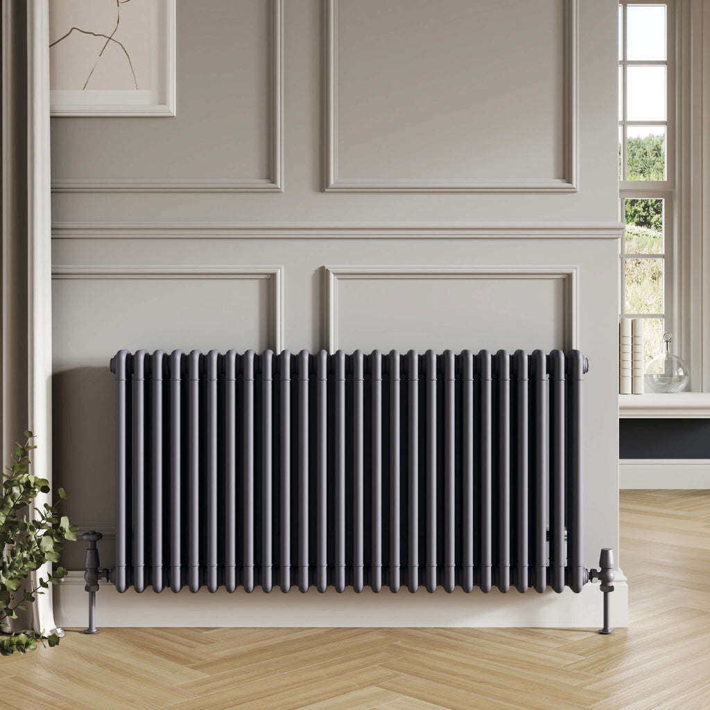 3 Column Horizontal Anthracite Designer Radiator
