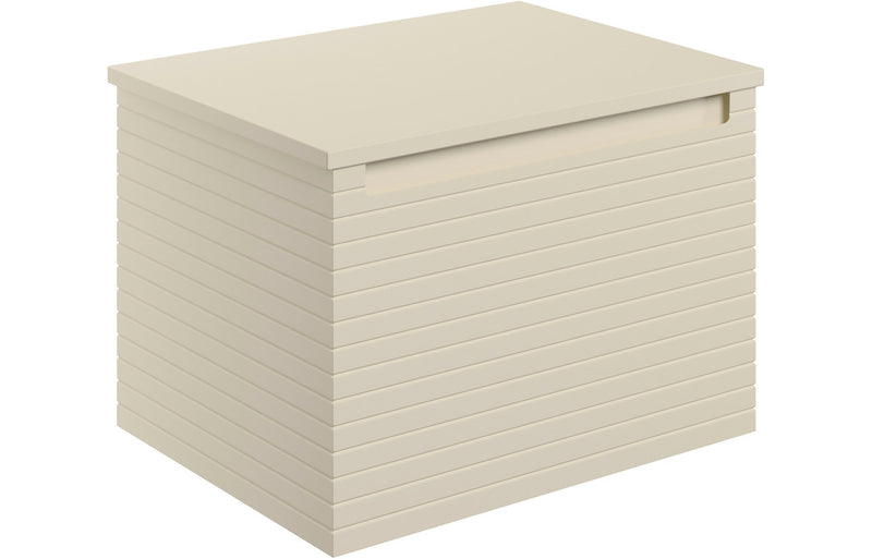 Belgrave 600mm Wall Hung Vanity Unit And Countertop Matt Cotton