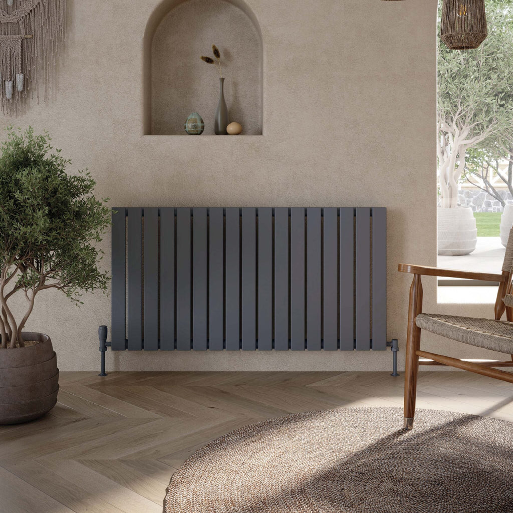 Bravo Horizontal Single Anthracite Designer Radiator