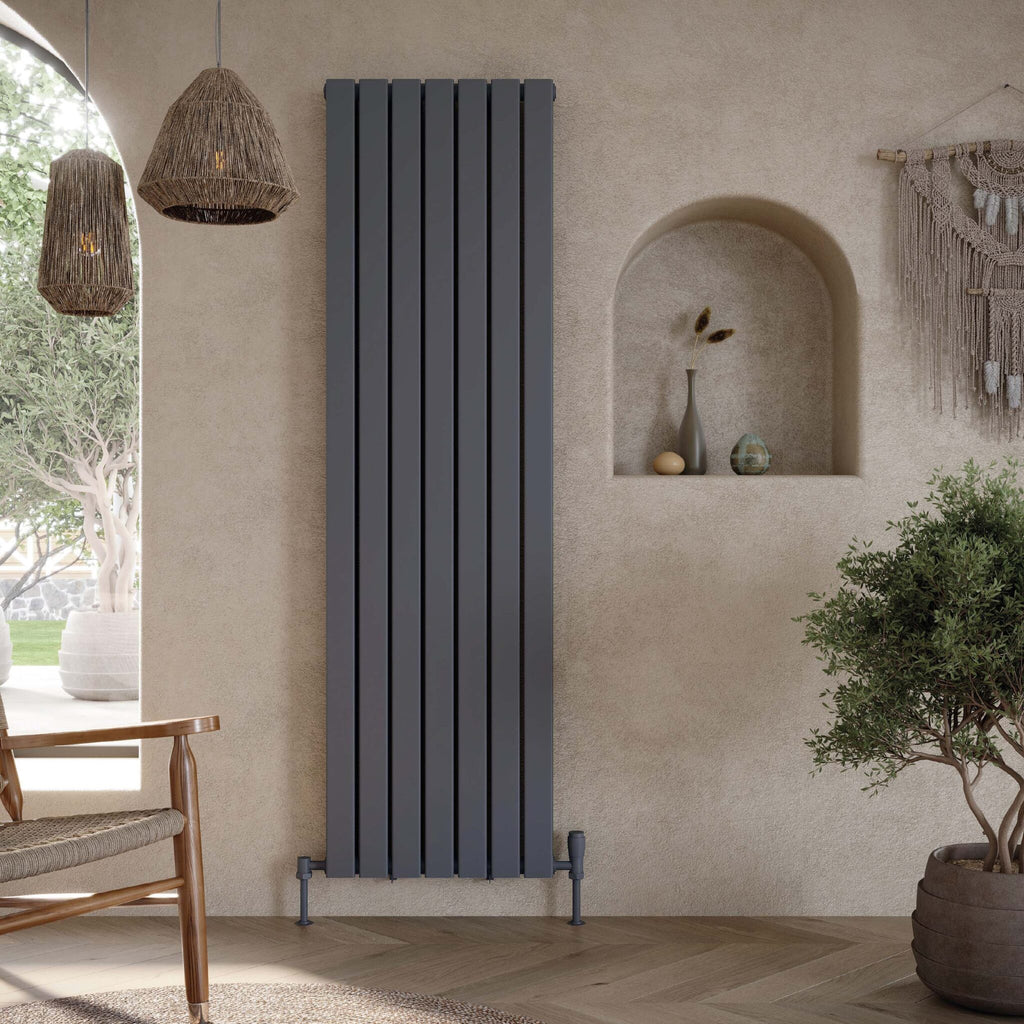 Bravo Vertical Single Anthracite Designer Radiator