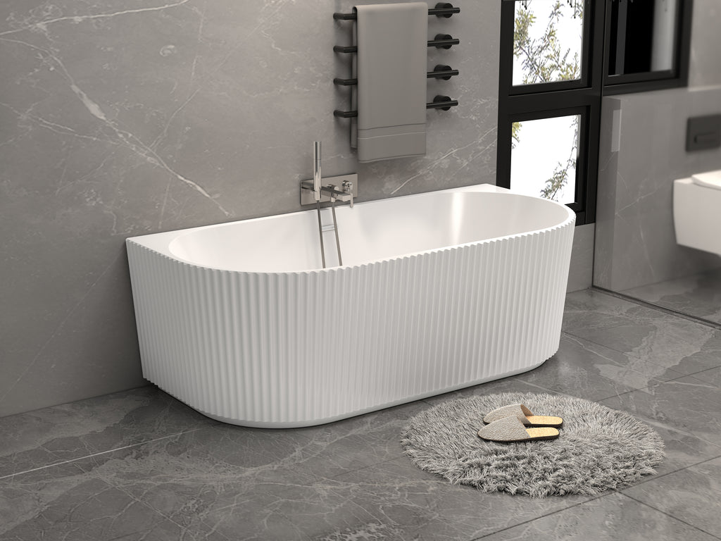 Sophia Back to Wall & Left/Right handed Freestanding Bath - 1700  - Standard White or Painted Variants