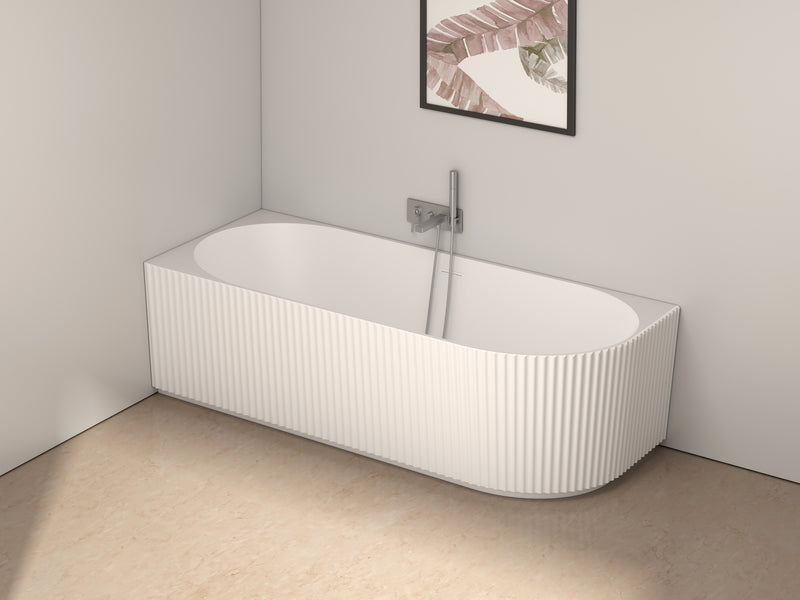 Sophia Back to Wall & Left/Right handed Freestanding Bath - 1700  - Standard White or Painted Variants