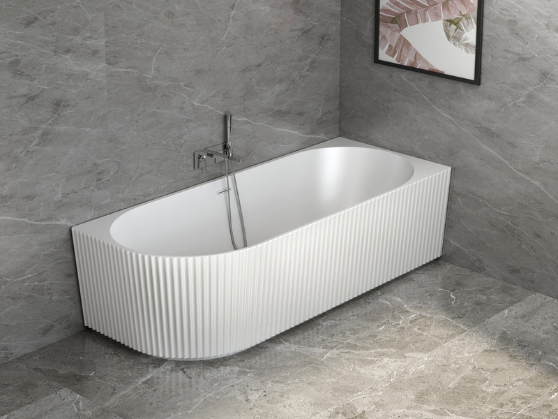 Sophia Back to Wall & Left/Right handed Freestanding Bath - 1700  - Standard White or Painted Variants