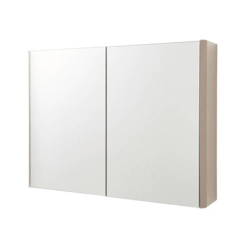 Arc 800mm Mirror Cabinet- Cashmere
