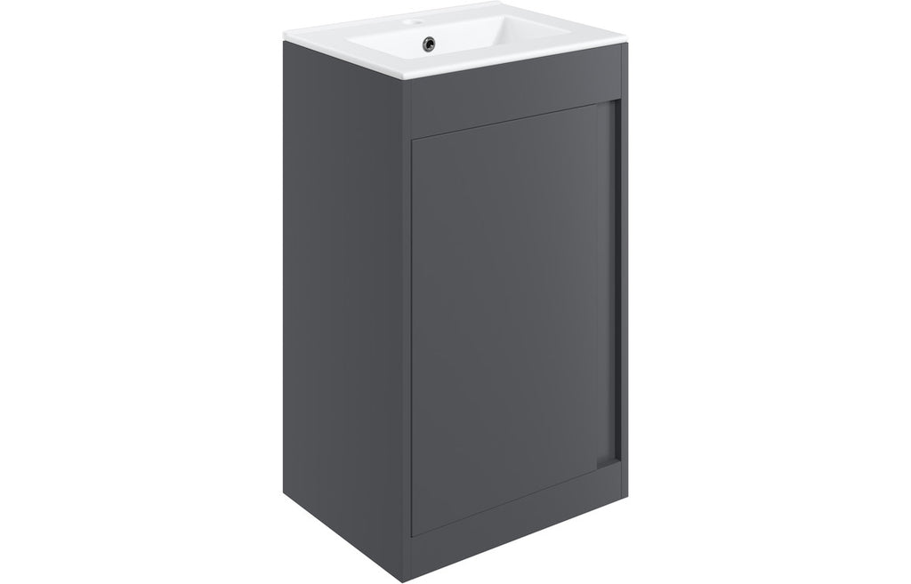 Smart Floor Standing 510mm Vanity Unit - Matt Graphite Grey