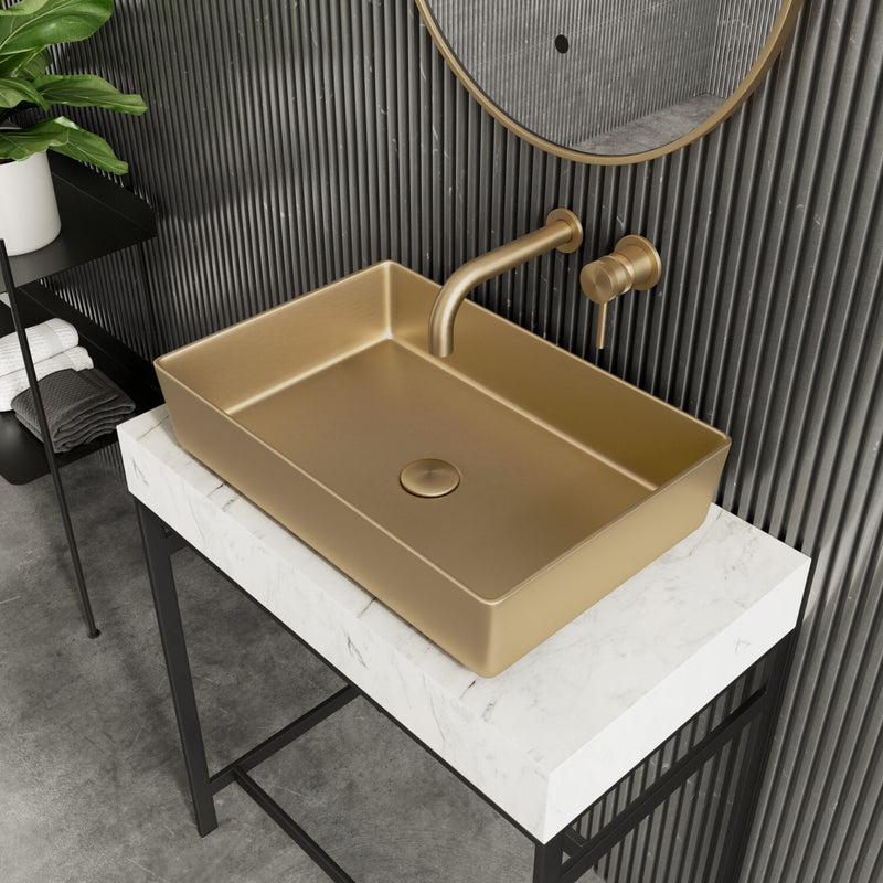 Core Metal Countertop Basin-Brushed Brass