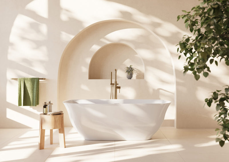 Coral Freestanding Bath Gloss White