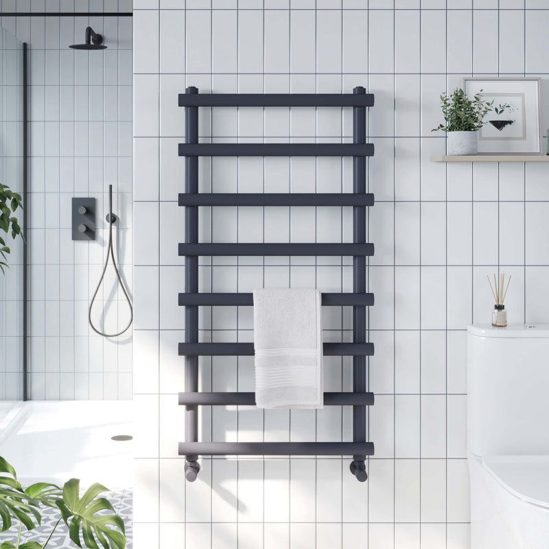 Izem Carbon Anthracite Towel Rail
