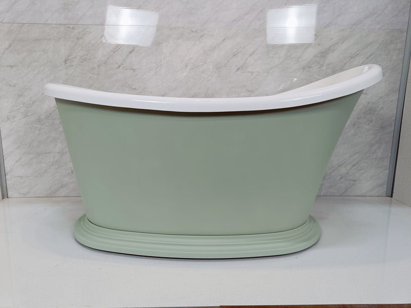 Jean Small Single Ended freestanding Bath - 1350 - Standard White or Painted Variants
