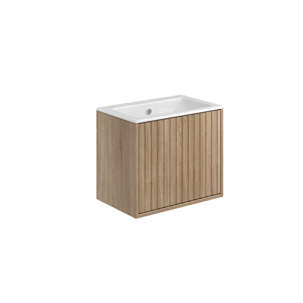 Alfie 600mm Cabinet With Fluted Door- Sonoma Oak