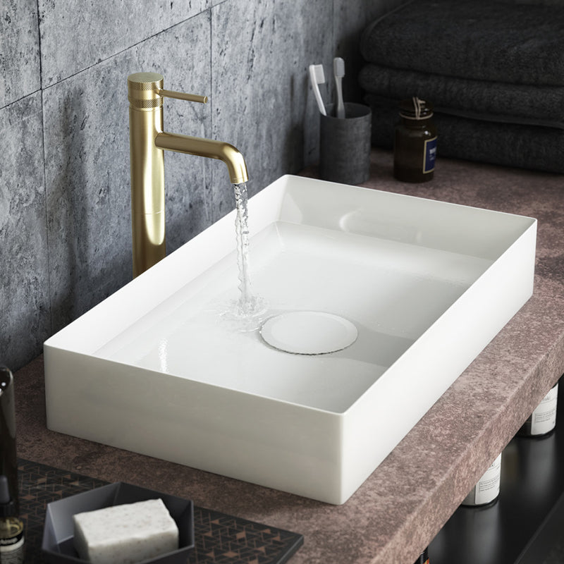 Stance 750mm Countertop Basin White Gloss