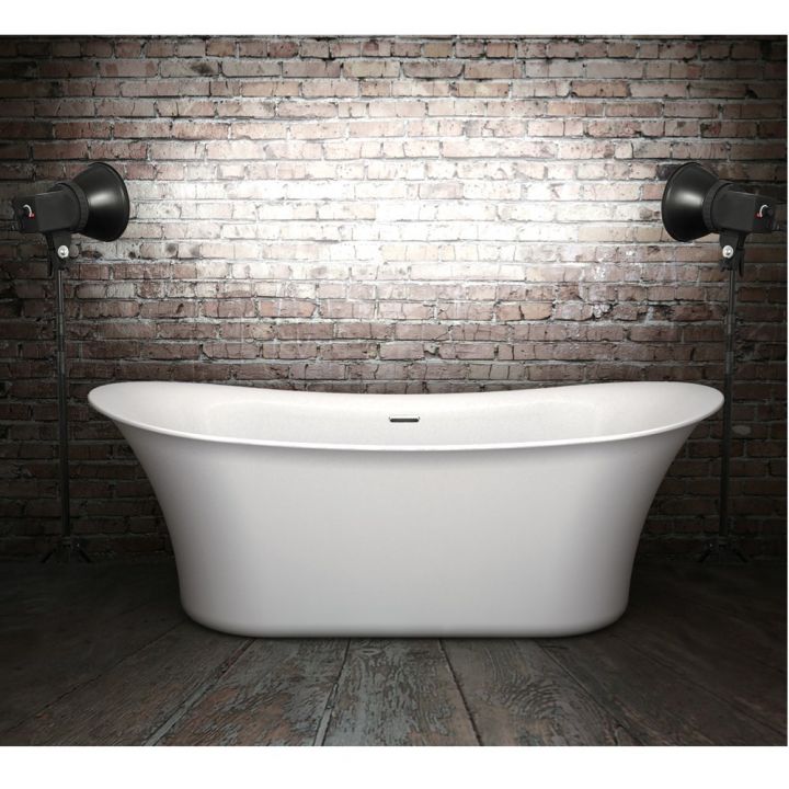 Charlotte Edwards Admiralty 1670x730mm White Gloss Freestanding Bath