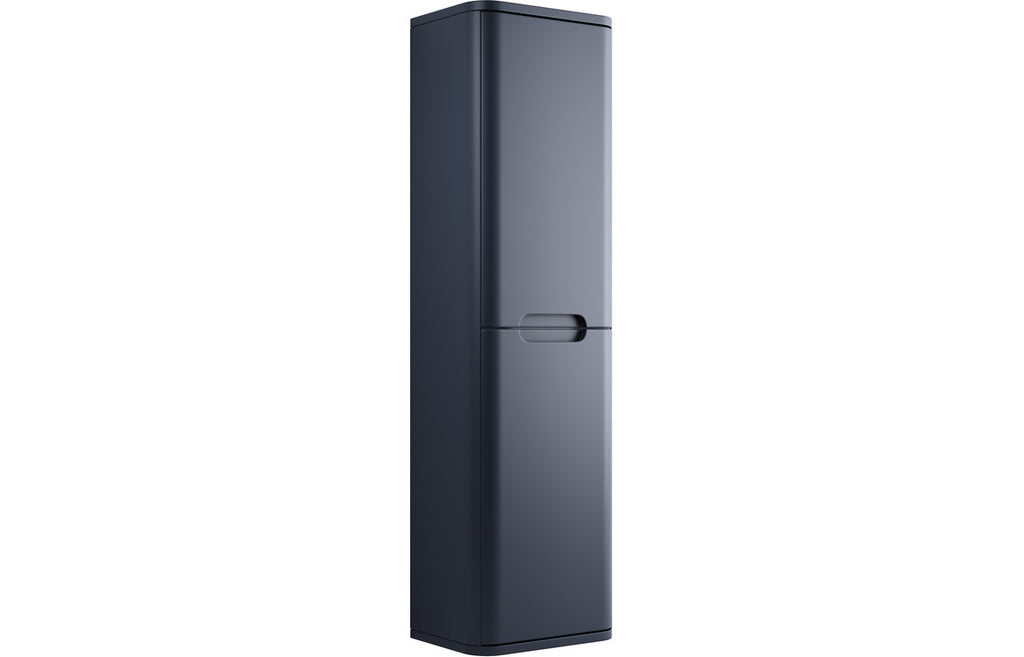 Curve Wall Hung 350mm Tall Boy Matt Indigo Blue
