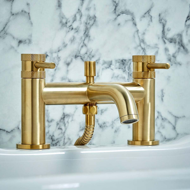 Core Bath Shower Mixer- Brushed brass