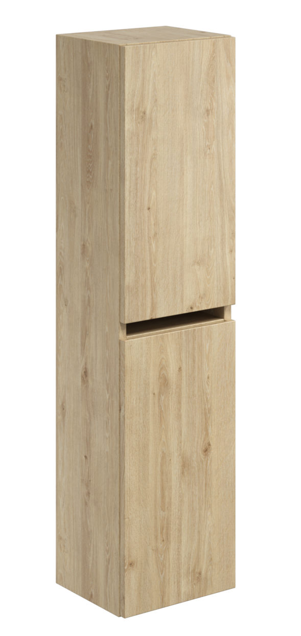 Aubrey Wall Hung Tall Boy-Davos Oak