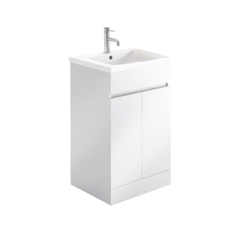 Empire 500 Vanity Unit Handleless Gloss White