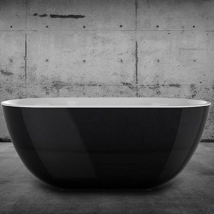 CHARLOTTE EDWARDS 1500 BLACK MAYFAIR FREESTANDING BATH - Leeds Clearance Bathrooms