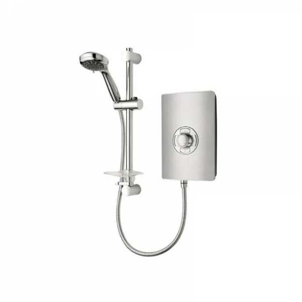 Triton 9.5kW Electric Shower Brushed Steel