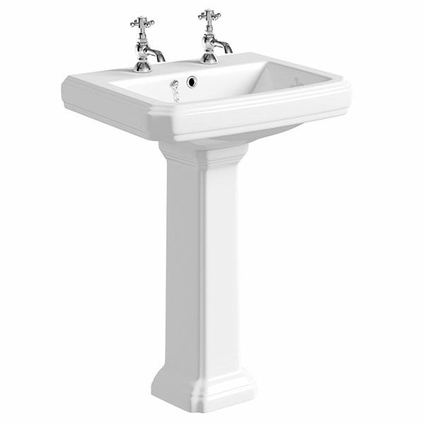 Astley Traditional 615mm Basin and Full Pedestal