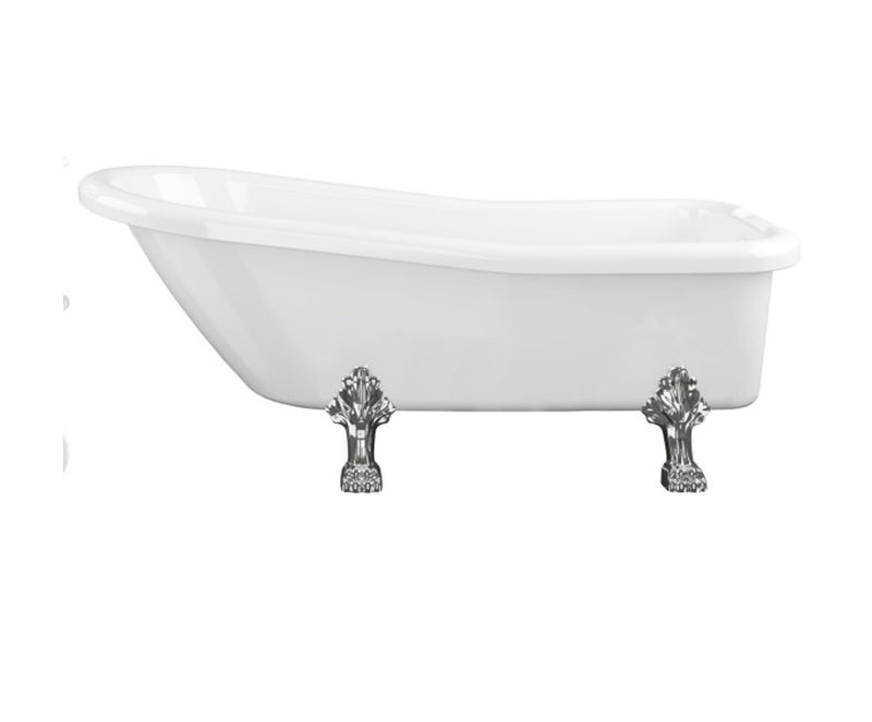 Calverley Slipper 1710mm Traditional Roll Top Freestanding Bath