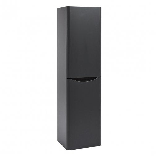 Bella Matt Grey Wall Mounted Tall Storage Unit