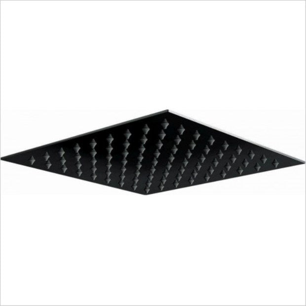 200mm Matt Black Thin Square Shower Head