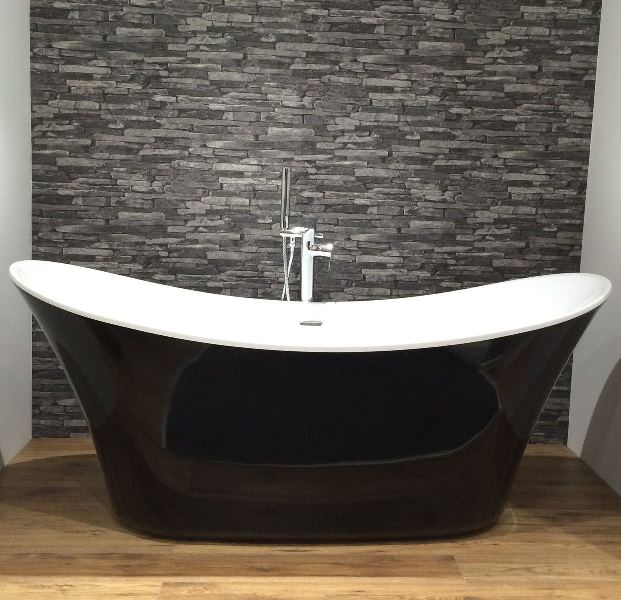 Charlotte Edwards Black Hazelmere Freestanding Bath - Leeds Clearance Bathrooms