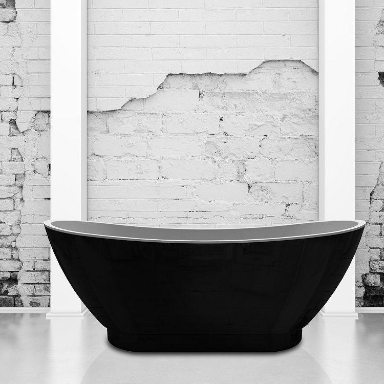 Charlotte Edwards Black Richmond Freestanding Bath - Leeds Clearance Bathrooms