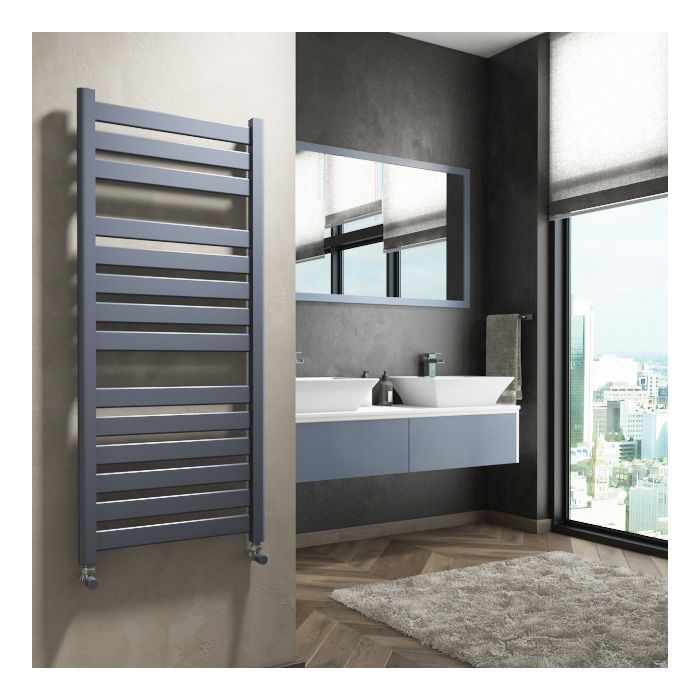 Capri Designer Anthracite Towel Rail 500 x 1147mm