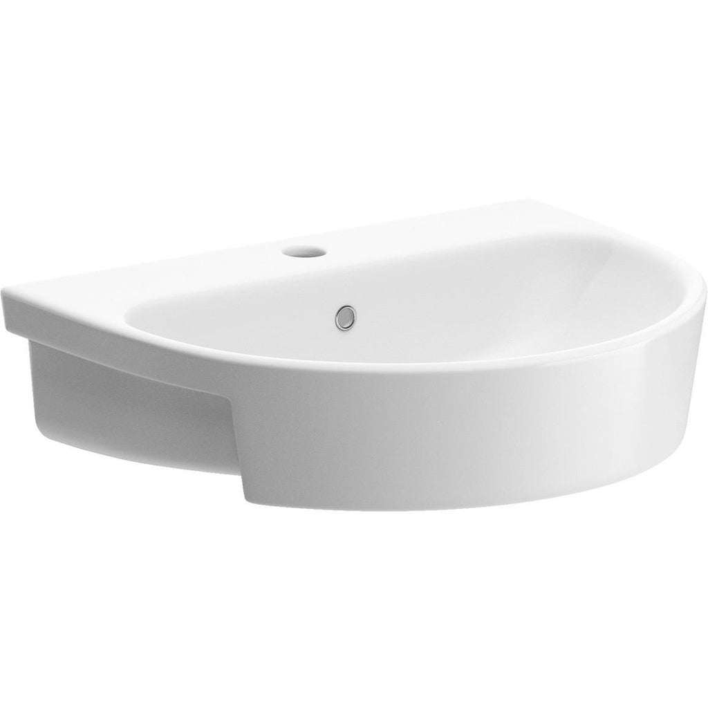 Brawby 555mm Semi Recess Basin