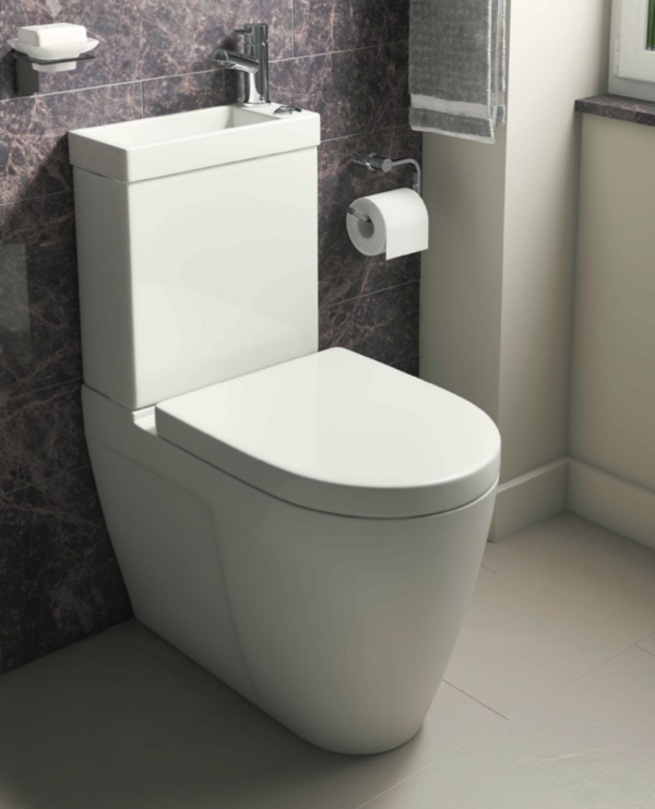 Space Saving Combi 2 in 1 Toilet and Basin Including Basin Tap