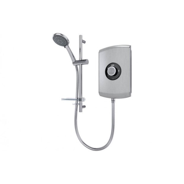 Triton 8.5kW Electric Shower Brushed Steel