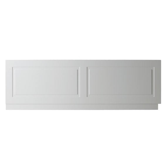 Kartell Astley Bath Front Panels 1700mm and 1800mm, Wood - Matt White