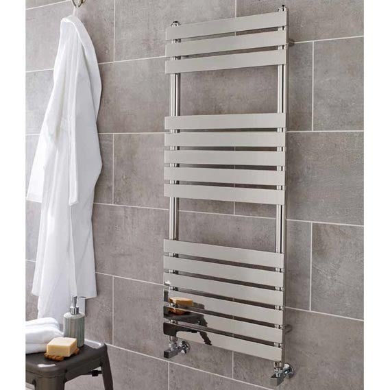 MEM500-1200 Kartell Memphis 500 Heated Towel Rail White 500 x 1200mm