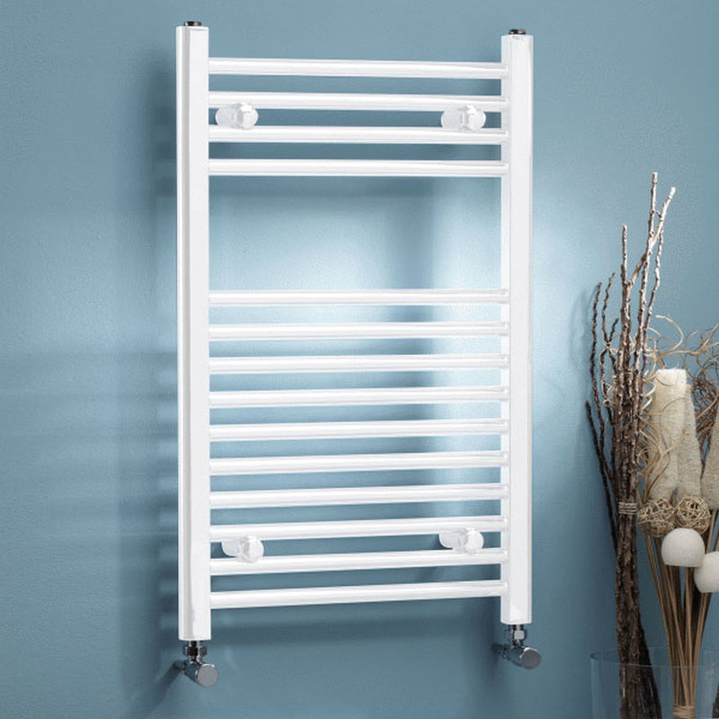 White Towel Rail 500 x 800mm Straight
