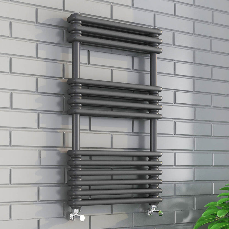 Kolumn Designer Towel Rail Anthracite 500mm Wide