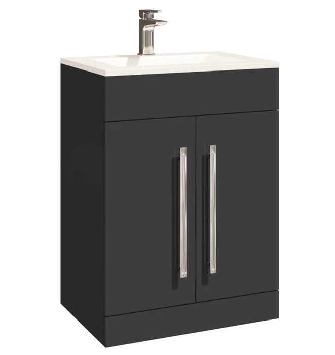 Lili 600mm Vanity Unit and Basin Matt Grey