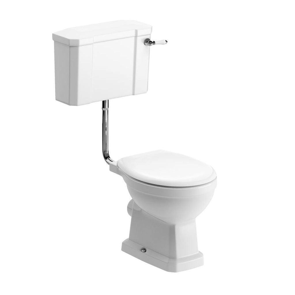 Coxwold Low Level Pan, Cistern And Fittings And Soft Close Seat