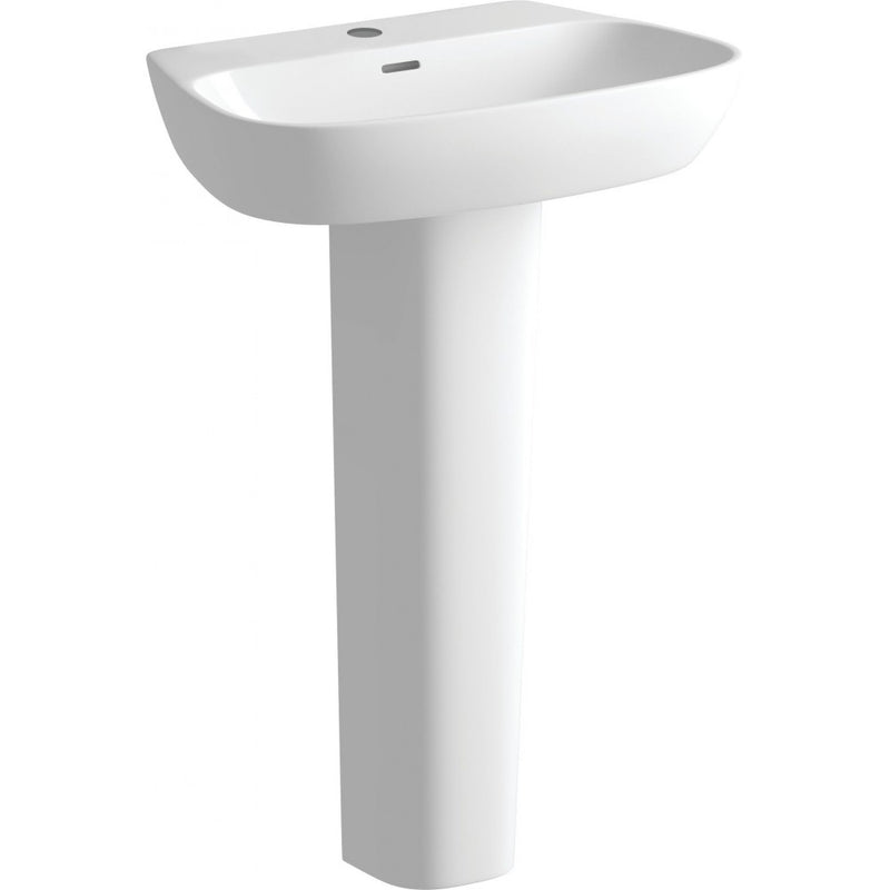 Bedale 600mm Basin and Full Pedestal