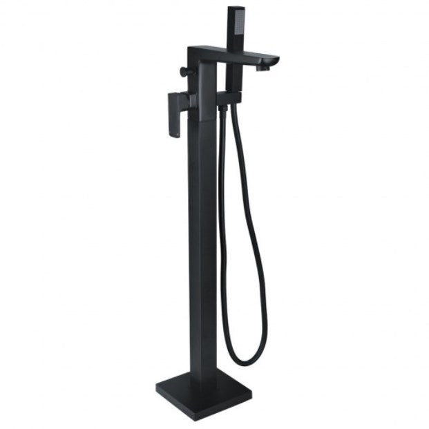 Muro Freestanding Bath Shower Mixer Tap Black