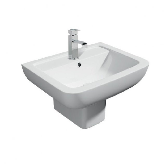 Options 600 550mm Basin And Semi Pedestal