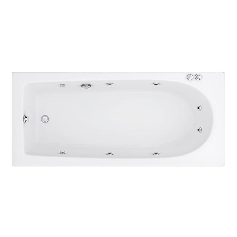 Whirlpool 1700 x 700 Round Single End Bath 8 Jets