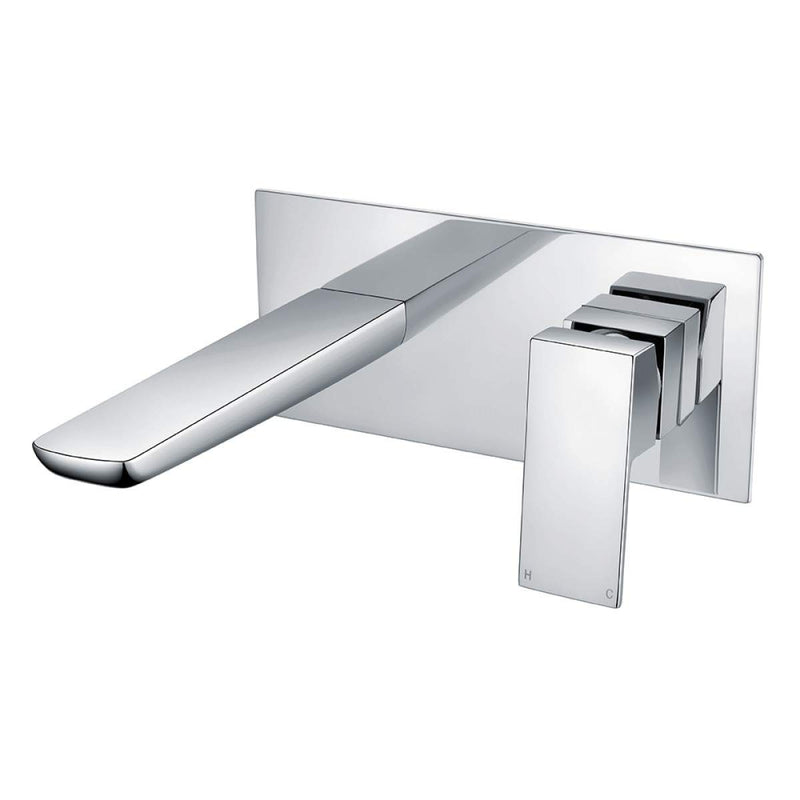 Muro Wall Mounted Bath Mixer Chrome
