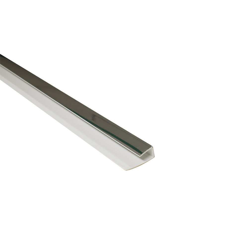 Chrome ABS Starter Trim for 10mm PVC Wall Panels