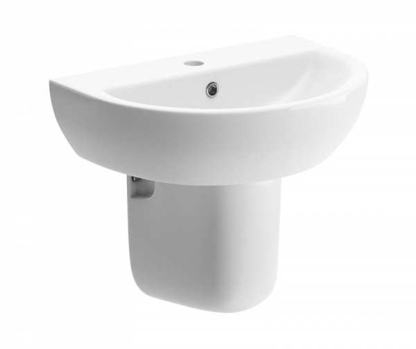 Naburn 450mm Cloakroom Basin and Semi Pedestal