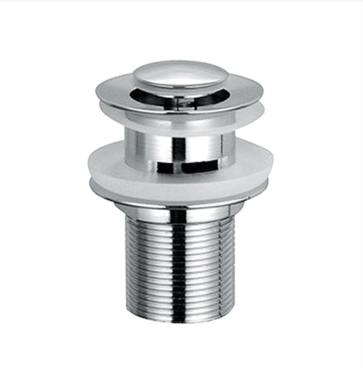 Round Dome Slotted Sprung Basin Waste Chrome