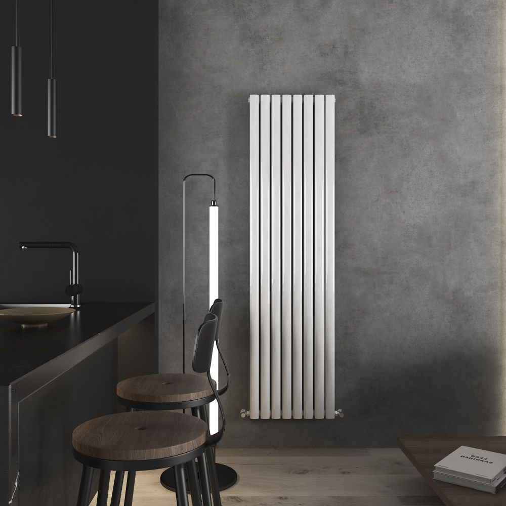 Nirvana White Horizontal Oval Panel Designer Radiator – Leeds Clearance ...