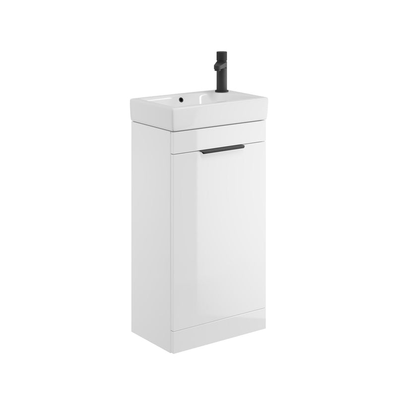 Esme 450mm White Gloss Cloakroom Vanity Unit