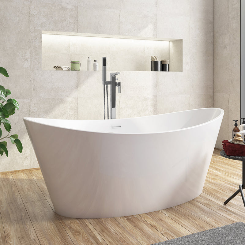 Muro Freestanding Bath Shower Mixer Tap Chrome